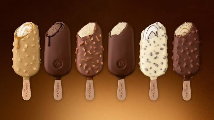 Glaces Cornetto, Magnum, cônes