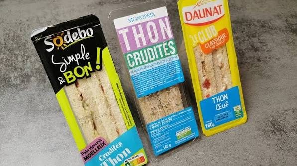 Club sandwichs thon, poulet, œuf